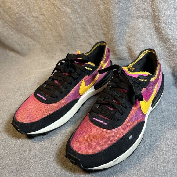 Nike Waffle One Active Fuchsia University Gold Shoes DA7995-600 Men's 7 - Picture 3 of 8